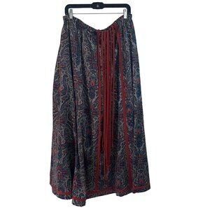 Chessa Davis Vintage Womens Skirt Size Large Multicolor Maxi Cottagecore